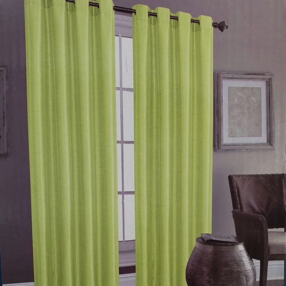 Christina Faux Silk Grommet-Top Panel_LemonadeSS - Picture 1 of 7